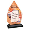 Obelisk Shaped Acrylic Plaques with Your Own Design