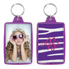 Opaque Color Photo Keychains (1-3/4" x 2-3/4") - 12 Pack