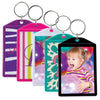 Opaque Color Photo Keychains (2" x 2-7/8") - 4 Pack