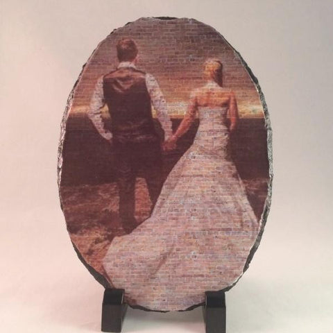 Picture of Photo Art Wall Printing on Oval Stone Slates