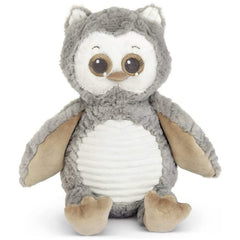 Owlie Hugs-A-Lot Plush Stuffed Animal Gray Owl
