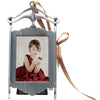 Pewter Sled Photo Ornament Frame