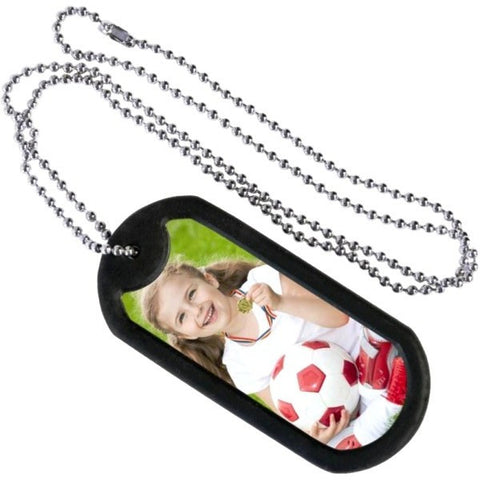 Picture of Photo Dog Tag Chains - 6 Pack