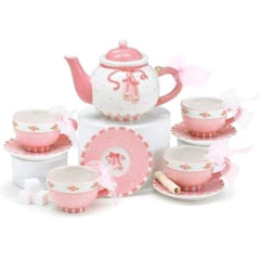 Pink Ballet Shoes Mini Porcelain Tea Set