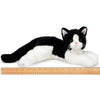Plush Stuffed Black and White Cat Domino