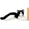 Plush Stuffed Black and White Cat Domino