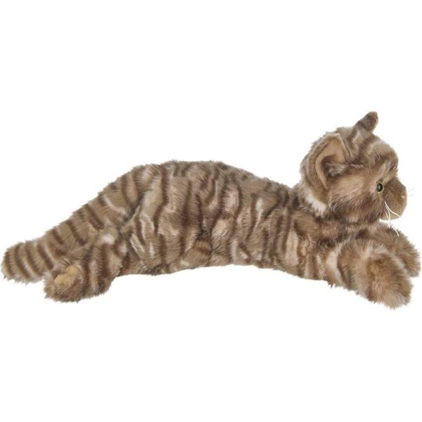 Plush Stuffed Animal Brown Striped Tabby Cat Louie · Ellisi Gifts