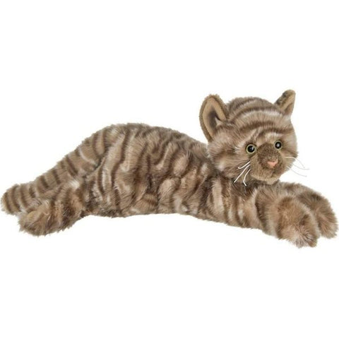 Picture of Plush Stuffed Animal Brown Striped Tabby Cat Louie