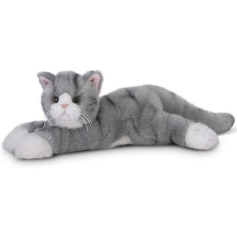 Picture of Plush Stuffed Gray Tabby Cat Socks
