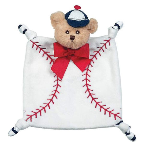 Picture of Plush Stuffed Animal Lovey Security Blanket Wee Lil' Sluggler Baseball Blankie - 4 Pack
