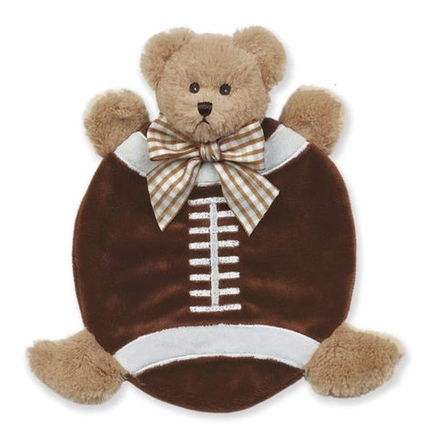 Picture of Plush Stuffed Animal Lovey Security Blanket Wee Touchdown Football Blankie - 4 Pack