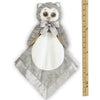 Plush Stuffed Animal Security Blanket Lil' Owlie Gray Owl Snuggler