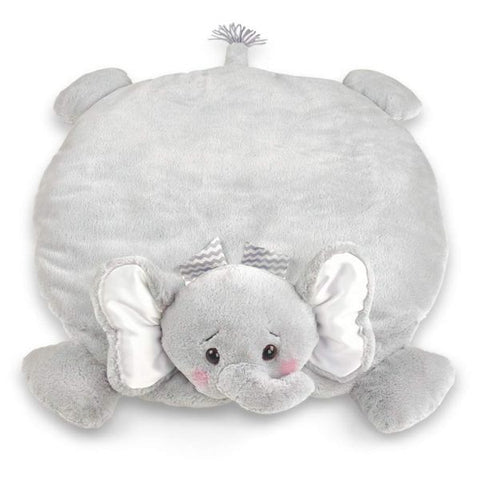 Picture of Plush Stuffed Animal Padded Play Mat Lil' Spout Gray Elephant Belly Blanket