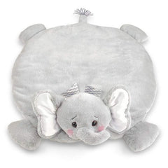 Plush Stuffed Animal Padded Play Mat Lil' Spout Gray Elephant Belly Blanket