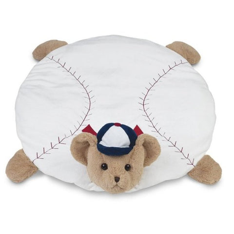 Picture of Plush Stuffed Animal Padded Play Mat Lil' Slugger Baseball Belly Blanket
