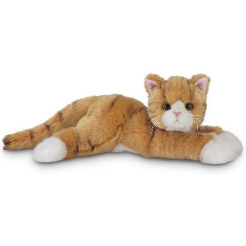 Picture of Plush Stuffed Light Brownish Orange Striped Cat Tabby