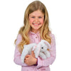 White Plush Bunny Rabbit Baby Powderpuff - 6 Pack