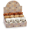 Plush Beige/Rust/White Bears - 12 Pack