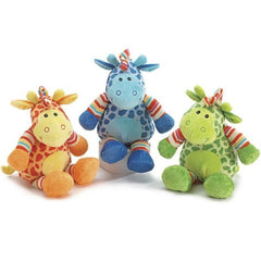 Plush Rainbow Giraffe Set