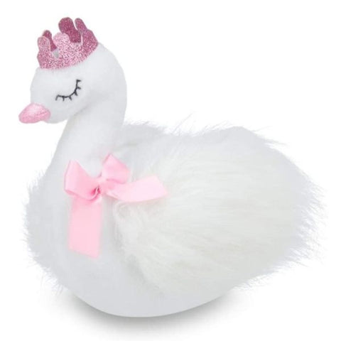Picture of Princess Grace Plush Stuffed Swan with Crown