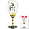 Queen Bee 16 oz. Wine Glass/Goblet - 4 Pack