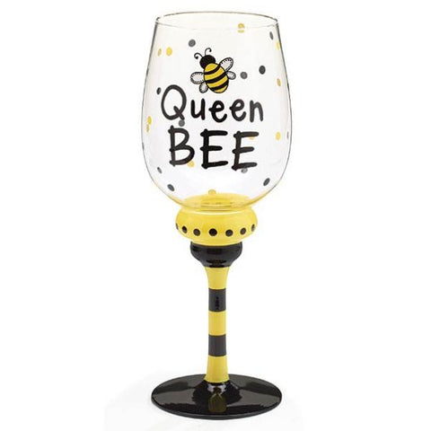 Picture of Queen Bee 16 oz. Wine Glass/Goblet - 4 Pack