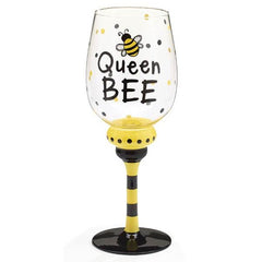 Queen Bee 16 oz. Wine Glass/Goblet - 4 Pack