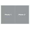 Two Photos Printed on Rectangular Stone Slates