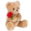 Remington Plush Stuffed Teddy Bear with Rose