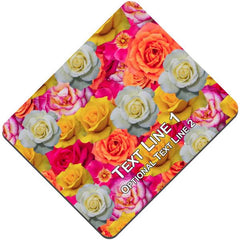 Custom Rose Fabric Mouse Pad