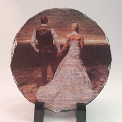 Photo Art Wall Printing on Round Stone Slates