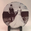 Photo Pencil Drawing on Round Stone Slates