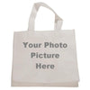 White Canvas 6" Gusset Gift Bag for Your Picture