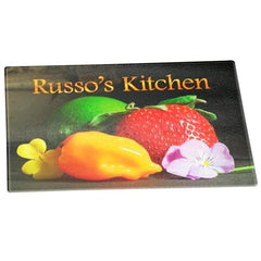Rectangular Glass Personalized Picture Cutting Board
