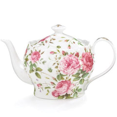 Saddlebrooke Porcelain Pink Rose Teapots -2 Pack