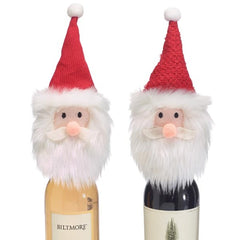 Santa Head Bottle Toppers - Pack of 6 Sets