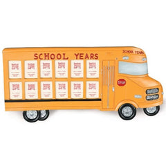 School Bus Shaped Picture Frames - 2 Pack