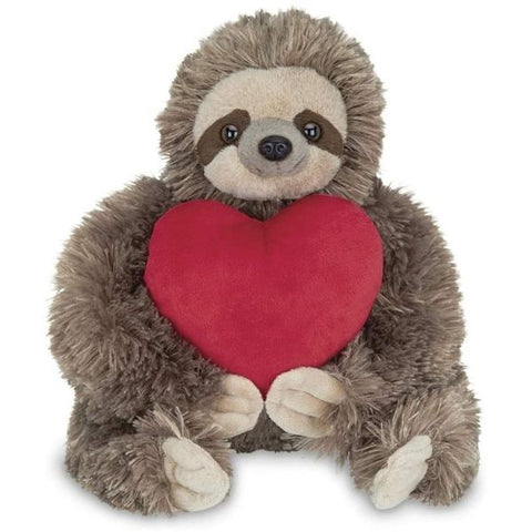 Picture of Simon Love Plush Stuffed Animal Three Toed Sloth Holding Heart