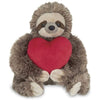 Simon Love Plush Stuffed Animal Three Toed Sloth Holding Heart