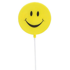 Smiley Face Plastic Picks - 12 pack