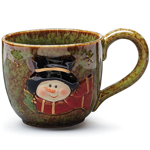 Picture of Snowman Holiday Winter 30 oz. Porcelain Soup Mugs - 4 Pack