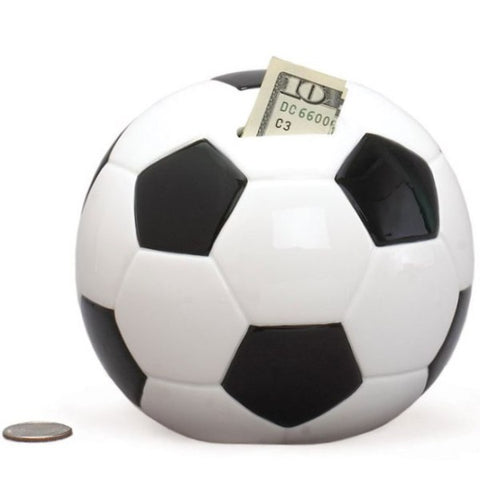 Picture of Soccer Ball Ceramic Banks - 3 Pack