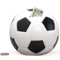 Soccer Ball Ceramic Banks - 3 Pack