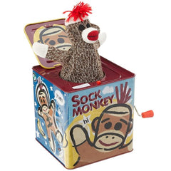 Sock Monkey Jack in the Box - 6 Pack