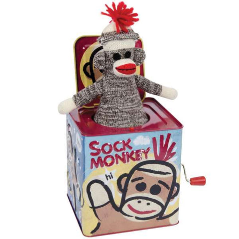 Picture of Sock Monkey Jack in the Box