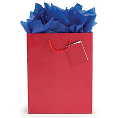 Solid Red Gift Tote Bags - 25 Pack