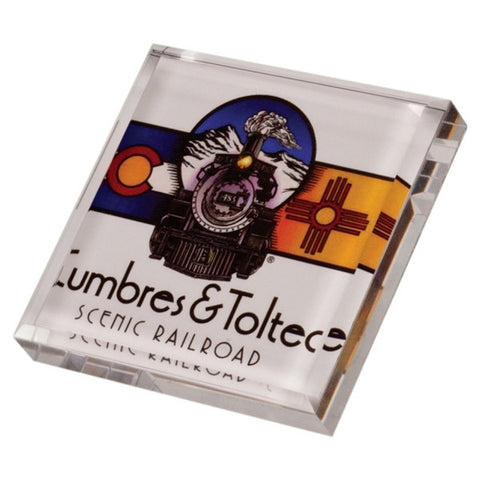 Picture of Beveled Square Shaped Acrylic Paperweights with Your Own Design
