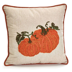 Square Pillow with Pumpkins