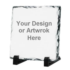 Square Stone Photo Slates with Your Own Design