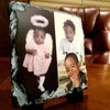 Three Photos Printed on Square Stone Slates